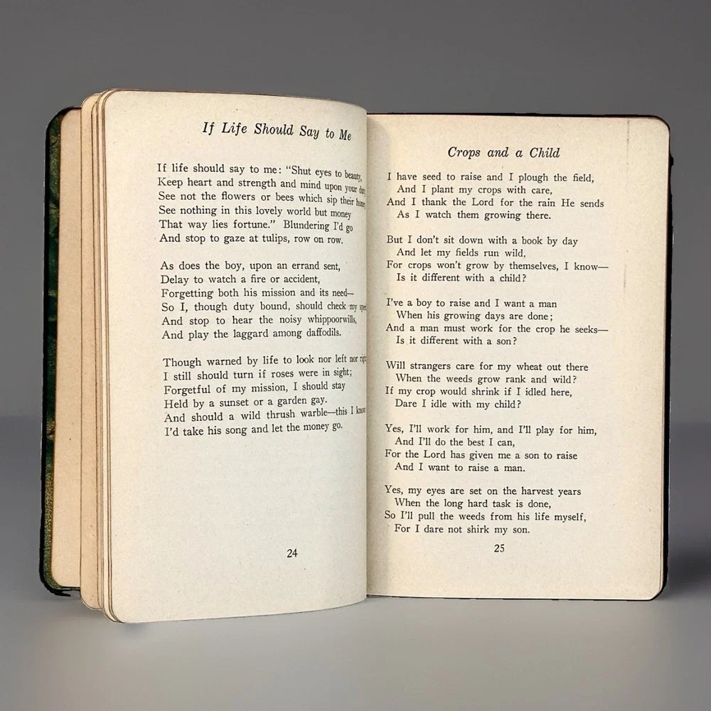 The Friendly Way Edgar A Guest 1931 Poetry Book Hardcover Reilly Lee Antique
